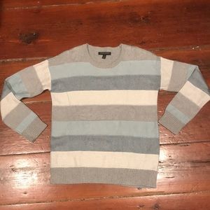 Banana Republic Striped Sweater (Blue/Gray, S)